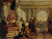 Giovanni Battista Tiepolo Maeccenas Presenting the Liberal Arts to Augustus oil painting on canvas